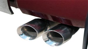 Toyota Tundra Performance Exhaust - CORSA Performance - Cat Back Single Side Exit with Twin Polished Tips - Polished - `11-`21 Toyota Tundra Performance Exhaust - CORSA Performance - Cat Back Single Side Exit with Twin Polished Tips - Polished - `11-`21